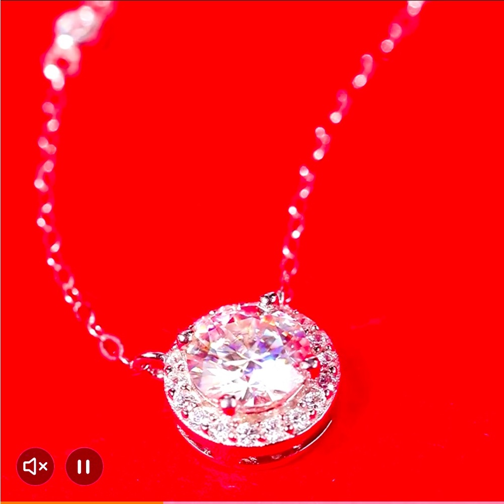 🌺NECKLACE 🌺Diamond MOISSANITE Certificate